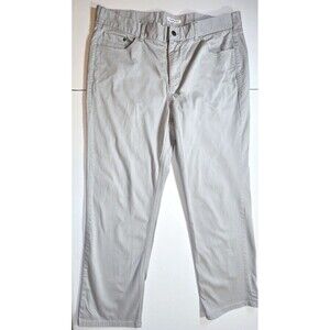 ASHWORTH Men’s 40x29 Chino Pants Flat Gray Preppy Minimalist Academia